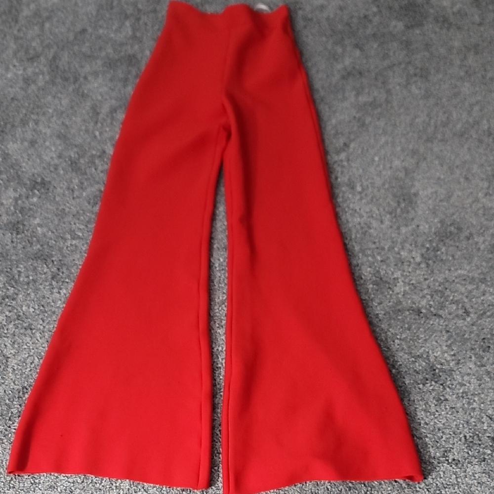 Tiger Mist Bold Red Wide Leg Pants